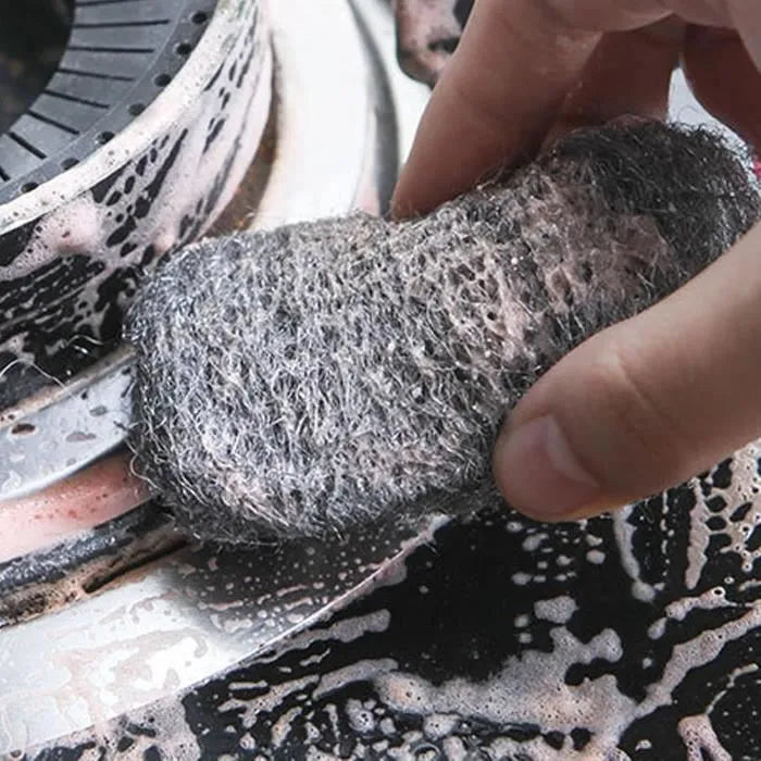 50pcs Tampon Jex avec Savon, Tampons De Savon en Laine d'acier, avon De Nettoyage Efficaces Tampons À RéCurer en MéTal Anti-Rayures