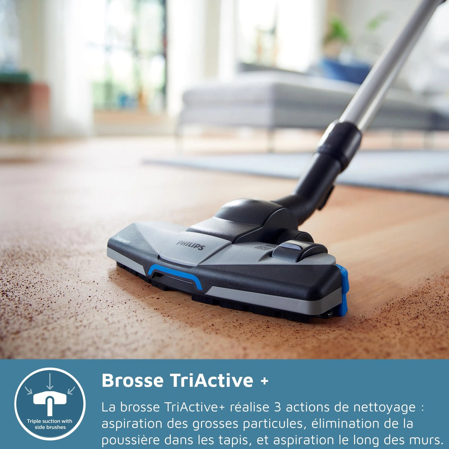 Aspirateur sans sac - PHILIPS - FC9729/09 - Série 7000 Power pro Expert - 900W - PowerCyclone 8 - Rouge