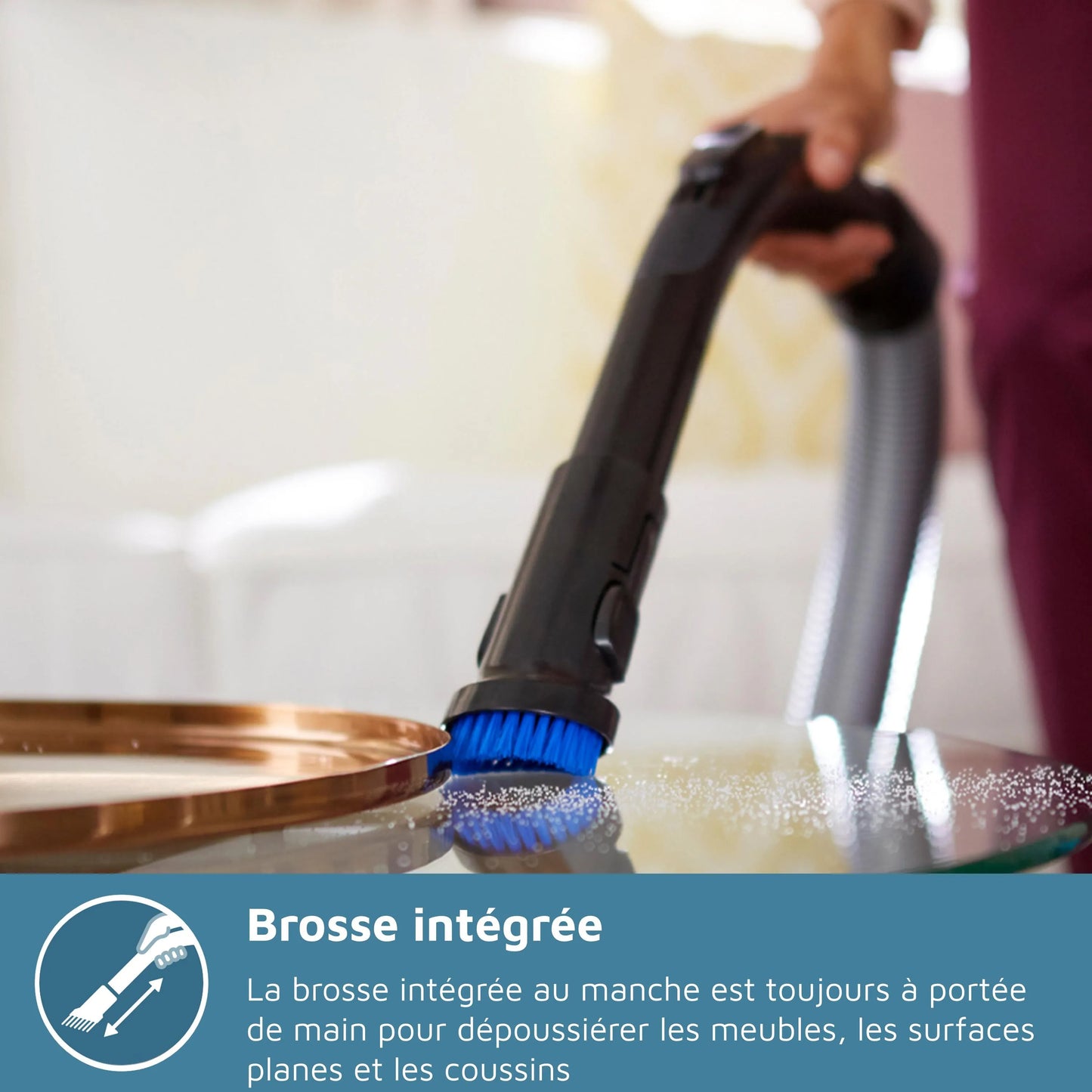 Aspirateur sans sac - PHILIPS - FC9729/09 - Série 7000 Power pro Expert - 900W - PowerCyclone 8 - Rouge