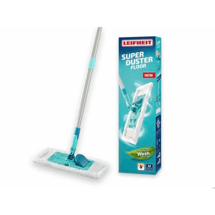 Balai serpillère Leifheit Profi XL Superduster 55517, balai à plat 42cm, lave sol avec housse idéal pour un nettoyage à sec