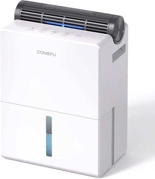 D¨¦shumidificateur ¨¦lectrique - CONOPU - 2700ml - 20m2 - Double Semi-conducteurs - Mode Nuit 30dB - Timer 24H
